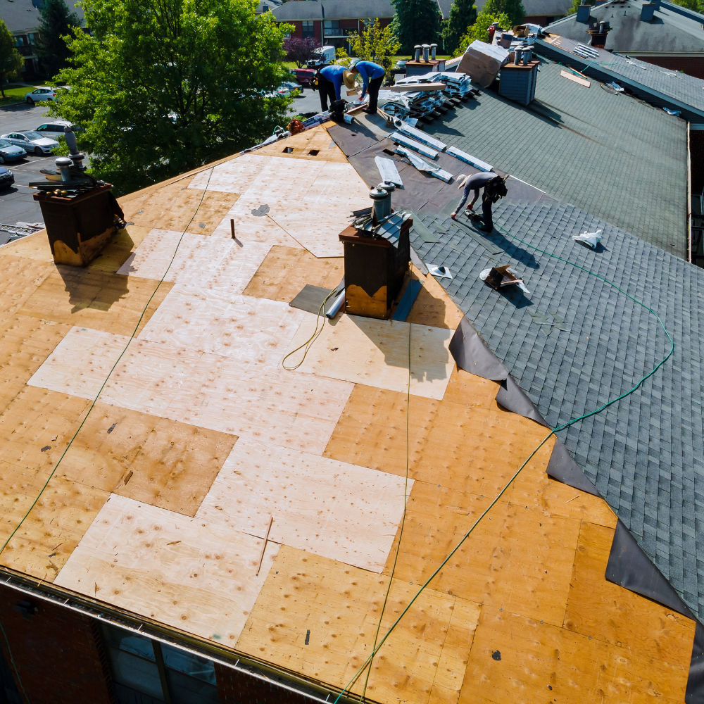 Residential roof replacement project