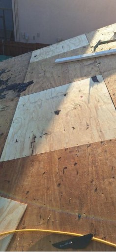 Roof decking repairs documented after tear-off on a Southwest Orlando shingle reroof